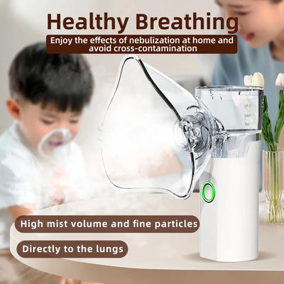 Mesh Portable Nebulizer Machine & Mask for Kids and Adults Mini Inhaler Nebulizer
