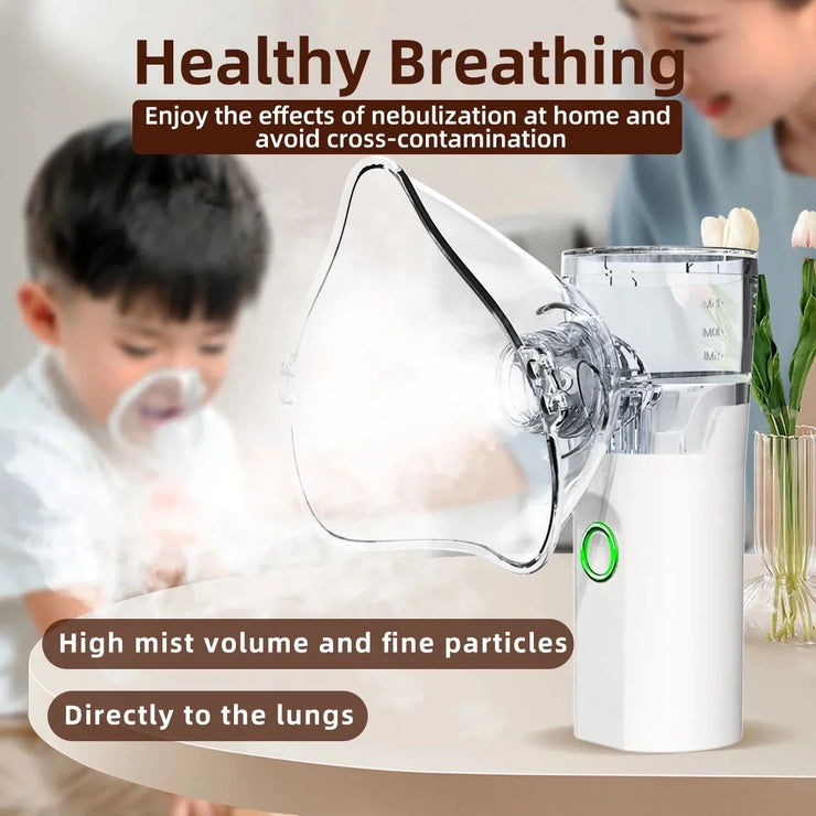 Mesh Portable Nebulizer Machine & Mask for Kids and Adults Mini Inhaler Nebulizer