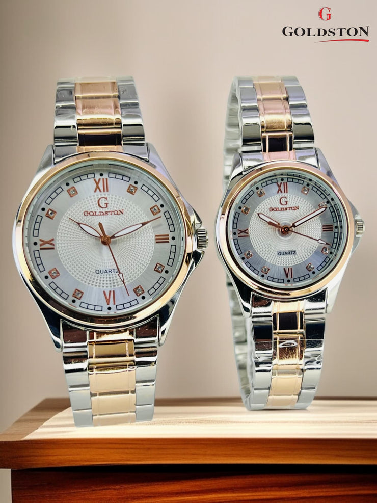 GoldStone Couple Watch