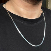 Silver Flat Snake Neck Chain